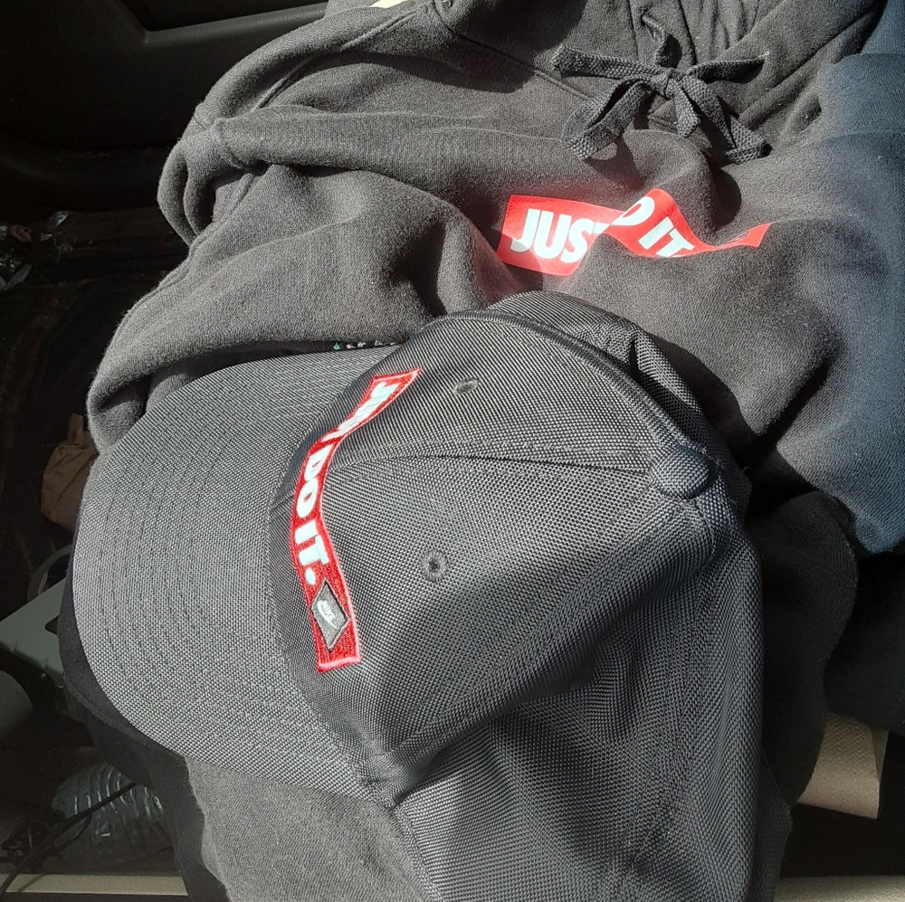 Nike hat and hoodie
